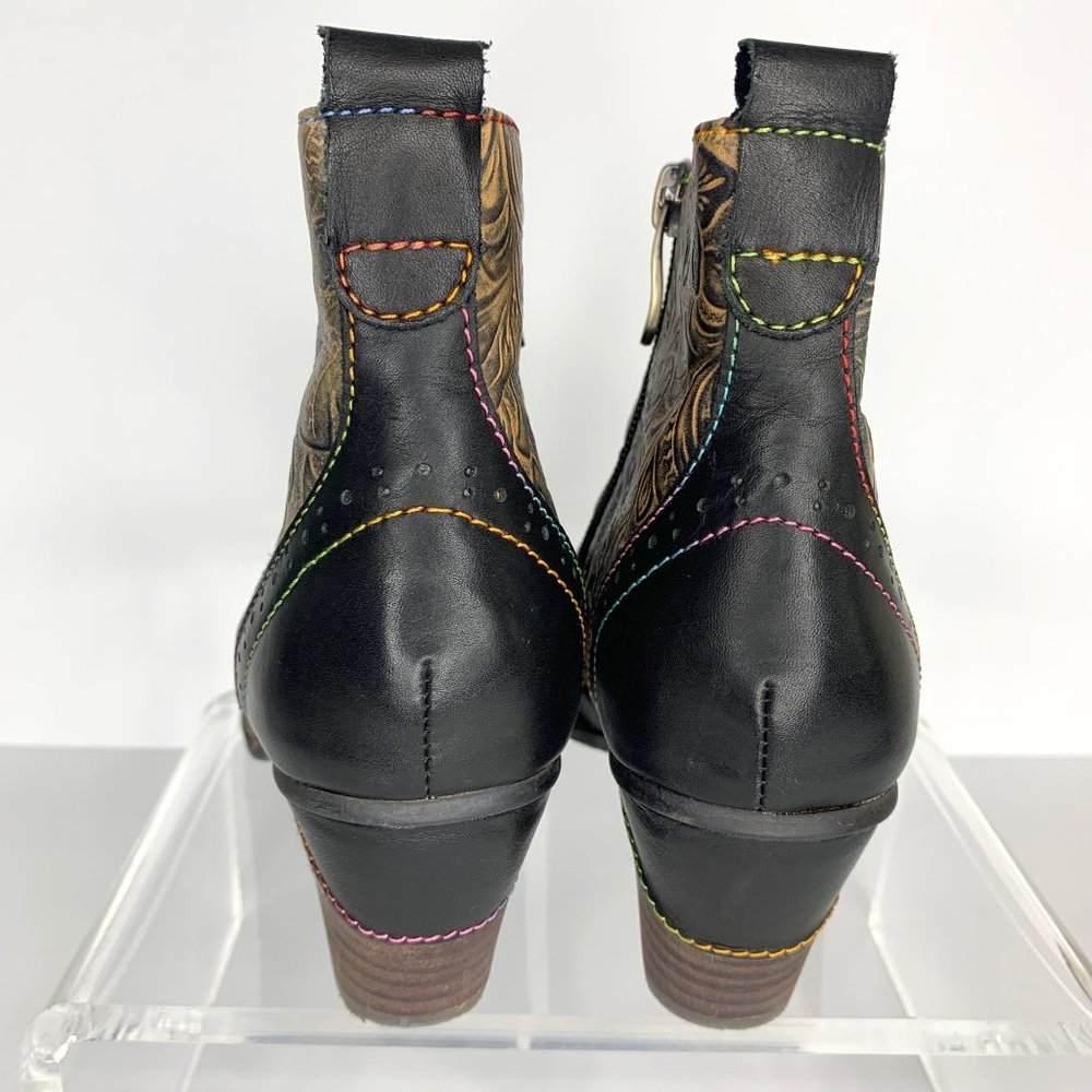 LAURA VITA Alizee Multicolor Leather Booties EU37 / US 6.5 -‎ 7 - Picture 5 of 9